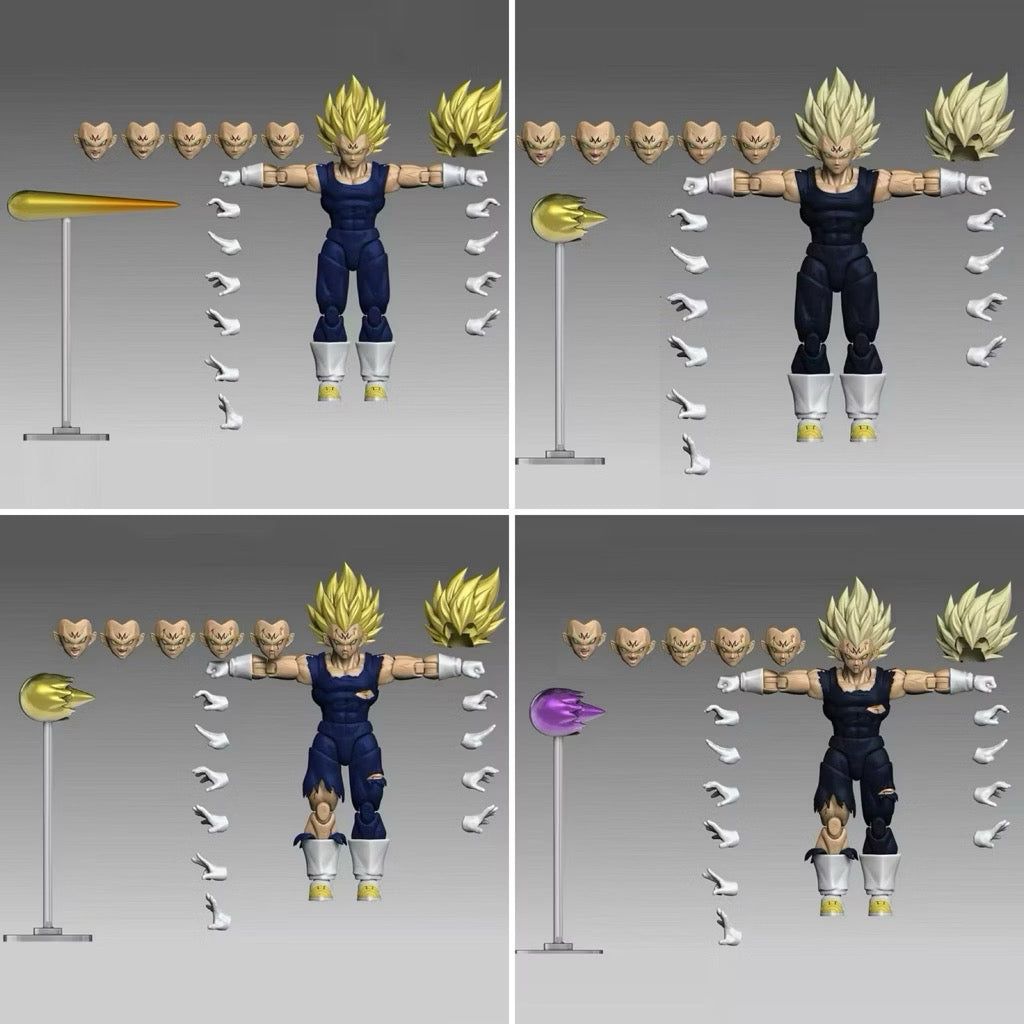 TK x Black Hole Toys Dragon Ball Z 1/12 Majin Vegeta Solemn Valor Demons Awakener