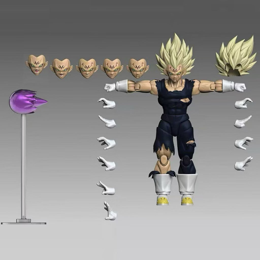 TK x Black Hole Toys Dragon Ball Z 1/12 Majin Vegeta Solemn Valor Demons Awakener
