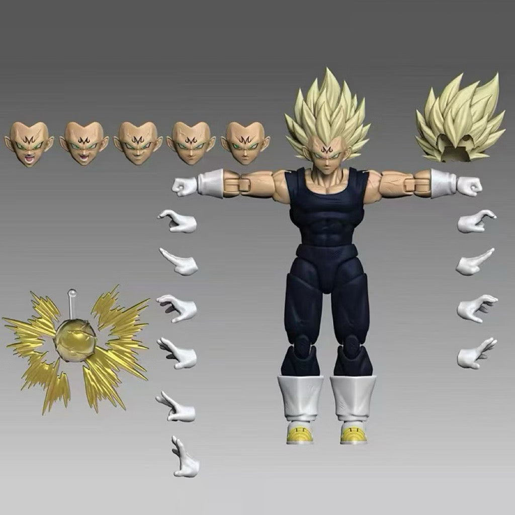 TK x Black Hole Toys Dragon Ball Z 1/12 Majin Vegeta Solemn Valor Demons Awakener