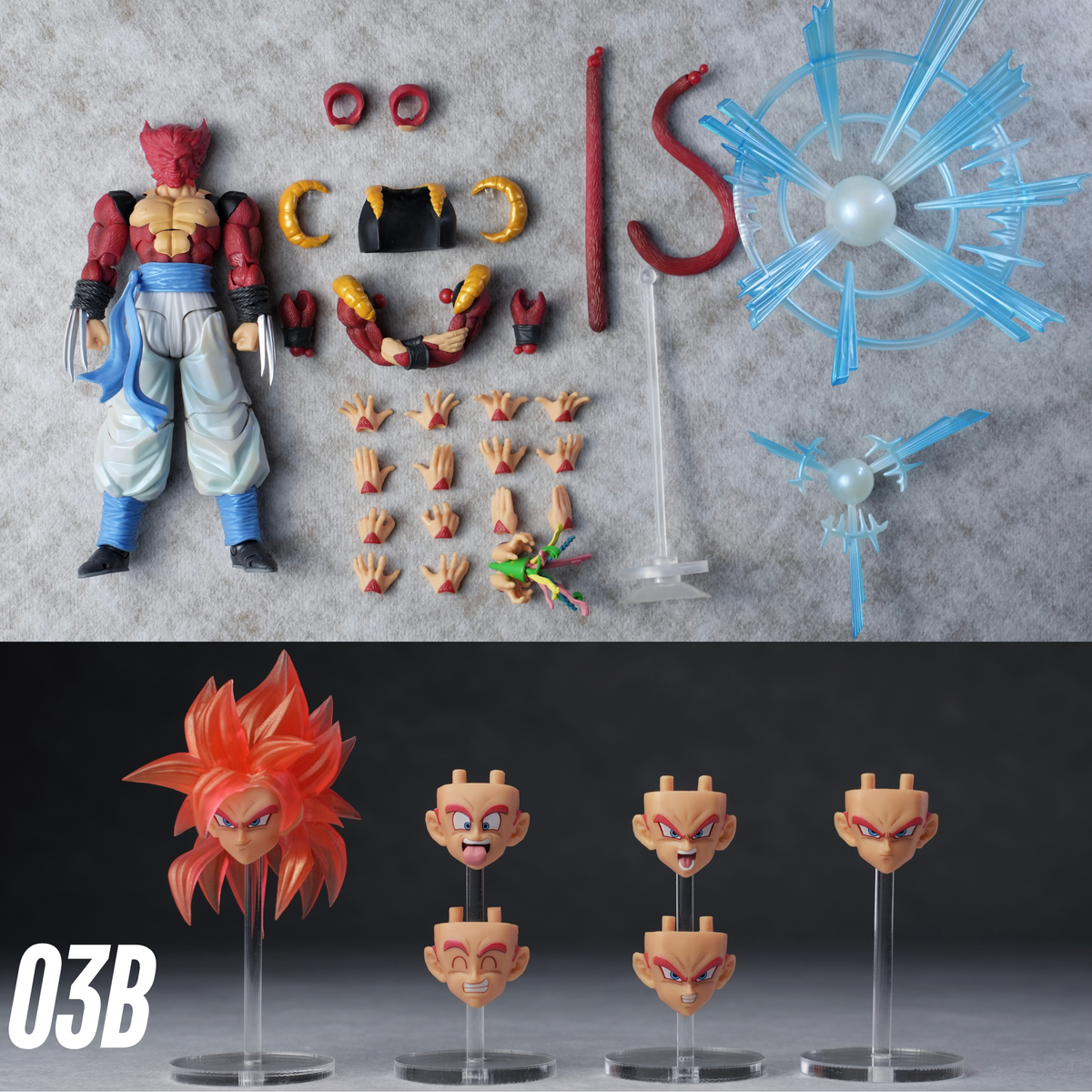 Kamione x Tonsenarttoys Walk Fu 03 1/12 Scale Super Saiyan 4 (SSJ4) Gogeta
