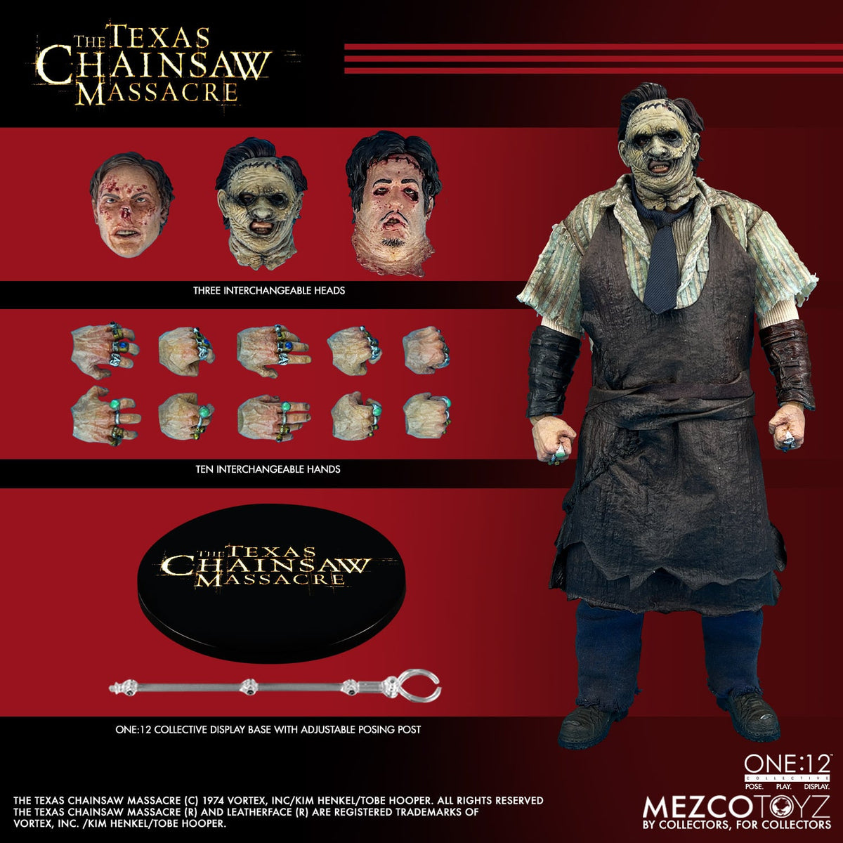 Mezco Toyz: One:12 Collective Designer Series The Texas Chainsaw Massacre (2003): Leatherface [1/12 Scale] Action Figure
