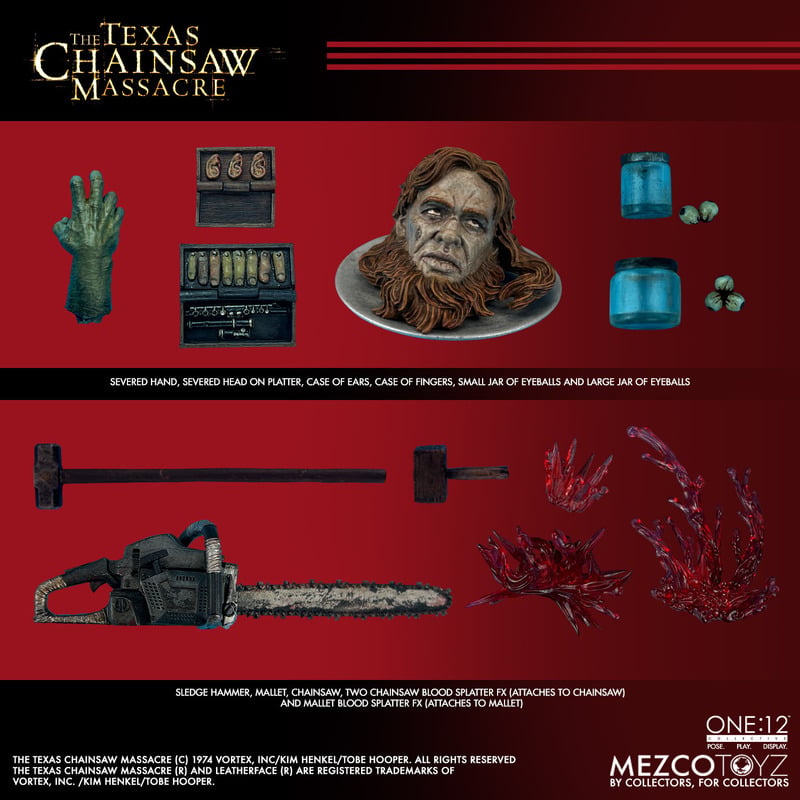 Mezco Toyz: One:12 Collective Designer Series The Texas Chainsaw Massacre (2003): Leatherface [1/12 Scale] Action Figure