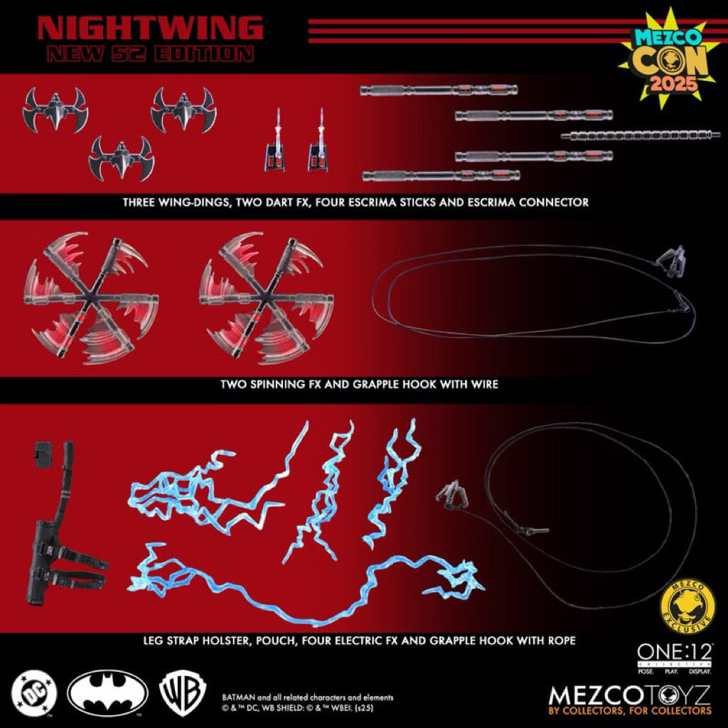 Mezco Toyz ONE:12 COLLECTIVE Nightwing - New 52 Edition LIMITED EDITION