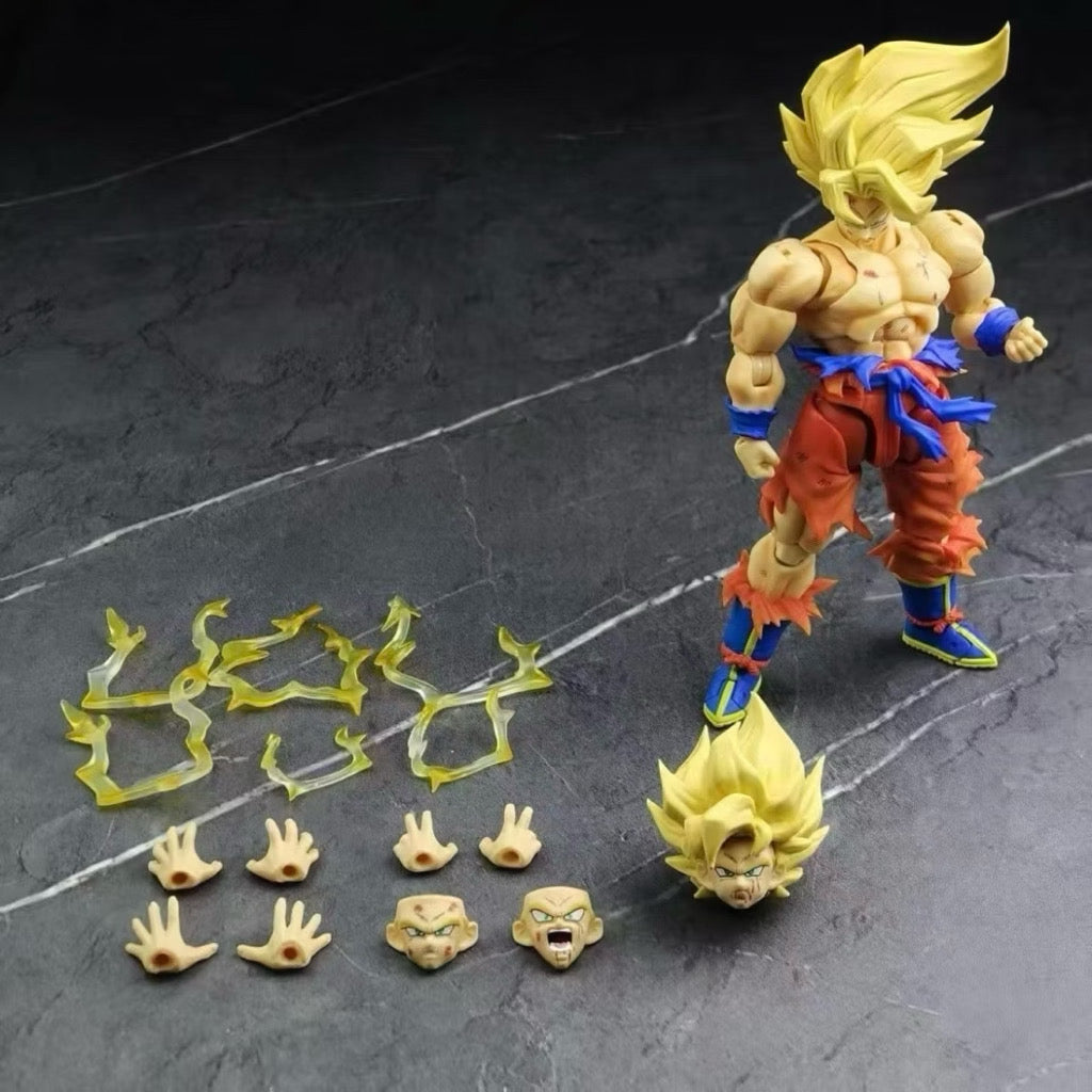 N&T Studio Dragon Ball Unyielding Spirit Super Saiyan Son Goku Battle Damaged 3.0
