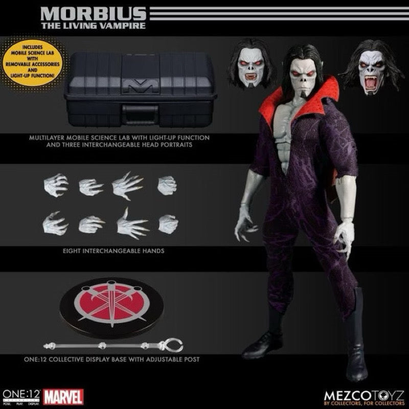 Mezco ONE:12 Collective Marvel Comics: Morbius 1/12 Action Figure