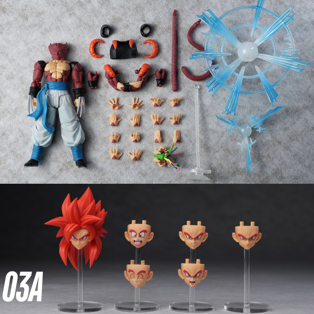 Kamione x Tonsenarttoys Walk Fu 03 1/12 Scale Super Saiyan 4 (SSJ4) Gogeta