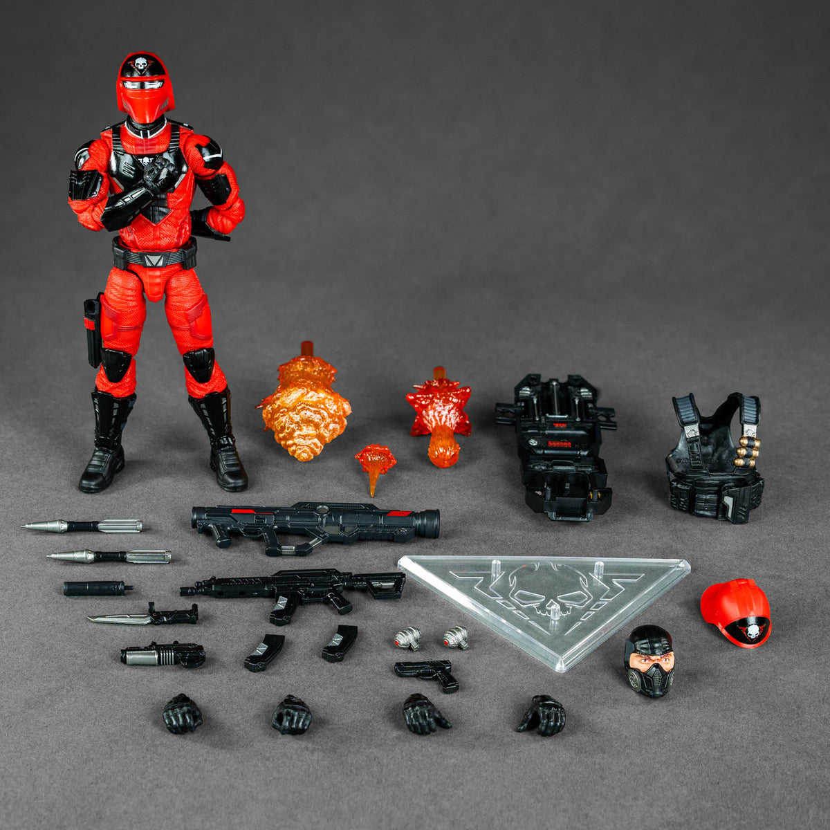 Skeletron: Red Shadows® – Assault Trooper [6-Inch / 1/12 Scale Action Figure]