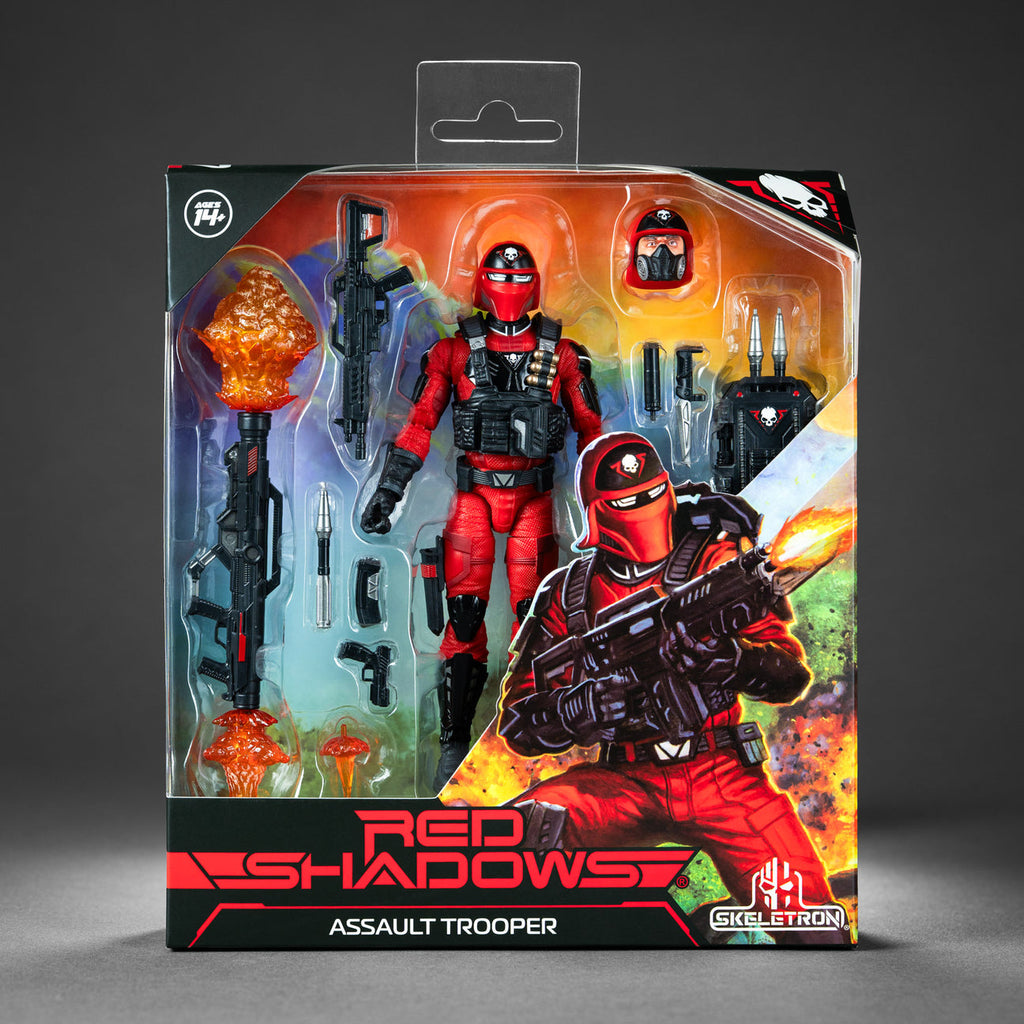 Skeletron: Red Shadows® – Assault Trooper [6-Inch / 1/12 Scale Action Figure]