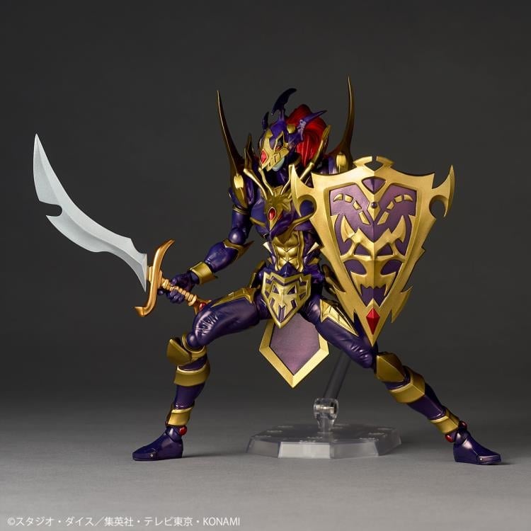 Kaiyodo Yu-Gi-Oh! Duel Monsters Amazing Yamaguchi Revoltech NR088 Black Luster Soldier Action Figure